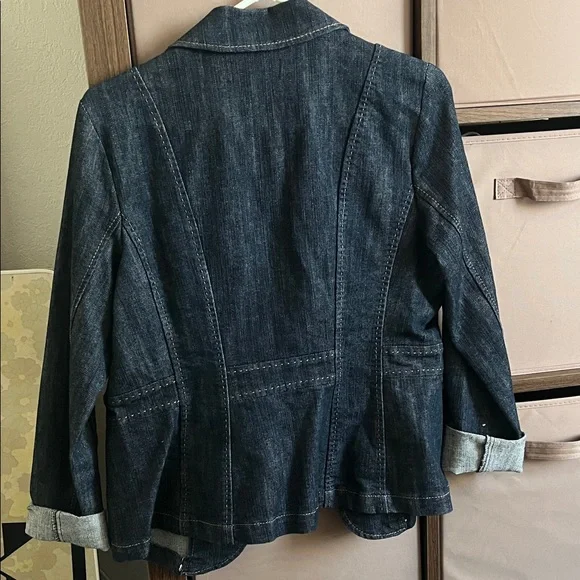 one 5 one Dark Blue Jean Jacket - Picture 2 of 4